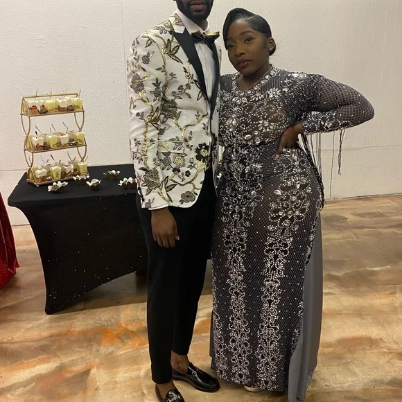 Dresses | Custom Made Grey Gala Prom Dress | Poshmark